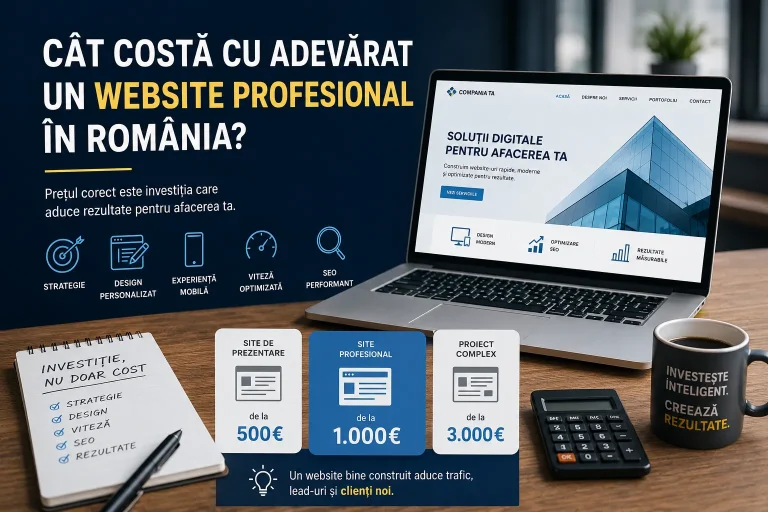 Cât costă cu adevărat un website profesional în România