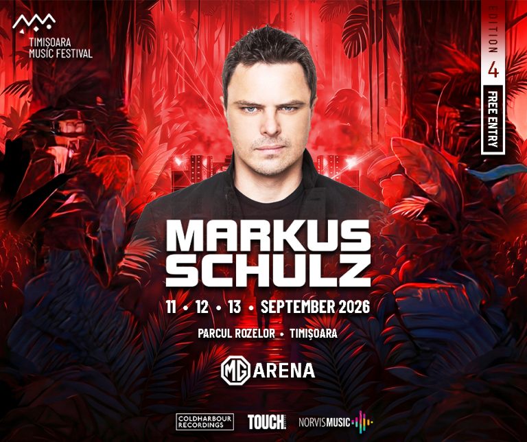 Cel mai bun DJ al Americii, Markus Schulz, vine la Timișoara Music Festival 2026 TMF 2026 Markus Schulz Facebook Wide