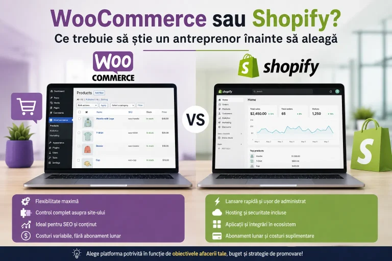 WooCommerce sau Shopify