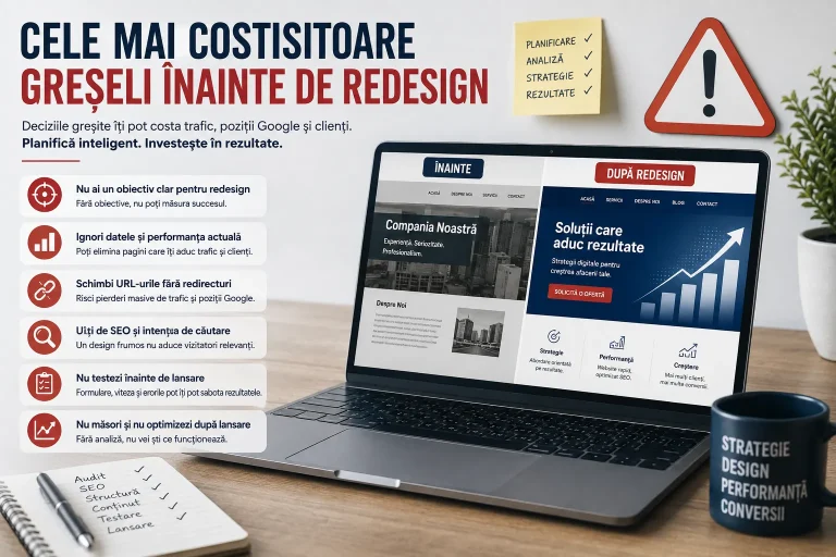 greșeli înainte de redesign