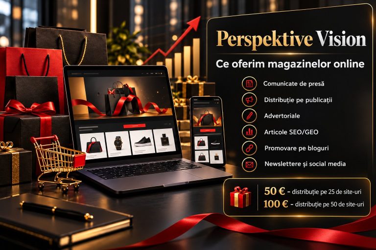 Perspektive Vision lansează servicii de promovare pentru magazinele online de Black Friday 2026: comunicate de presă de